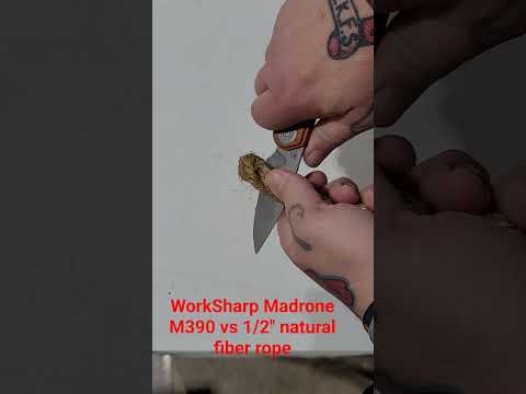 Work Sharp Madrone Initial Edge Test | M390 Gets NASTY!