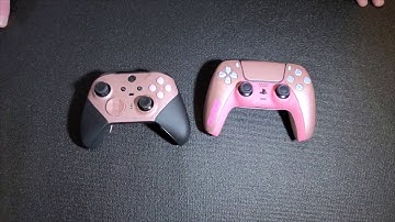 Custom Rose Gold Dualsense PS5 & Xbox Elite 2 Controllers