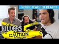 voice teacher reacts to the killers - caution (kimmel)