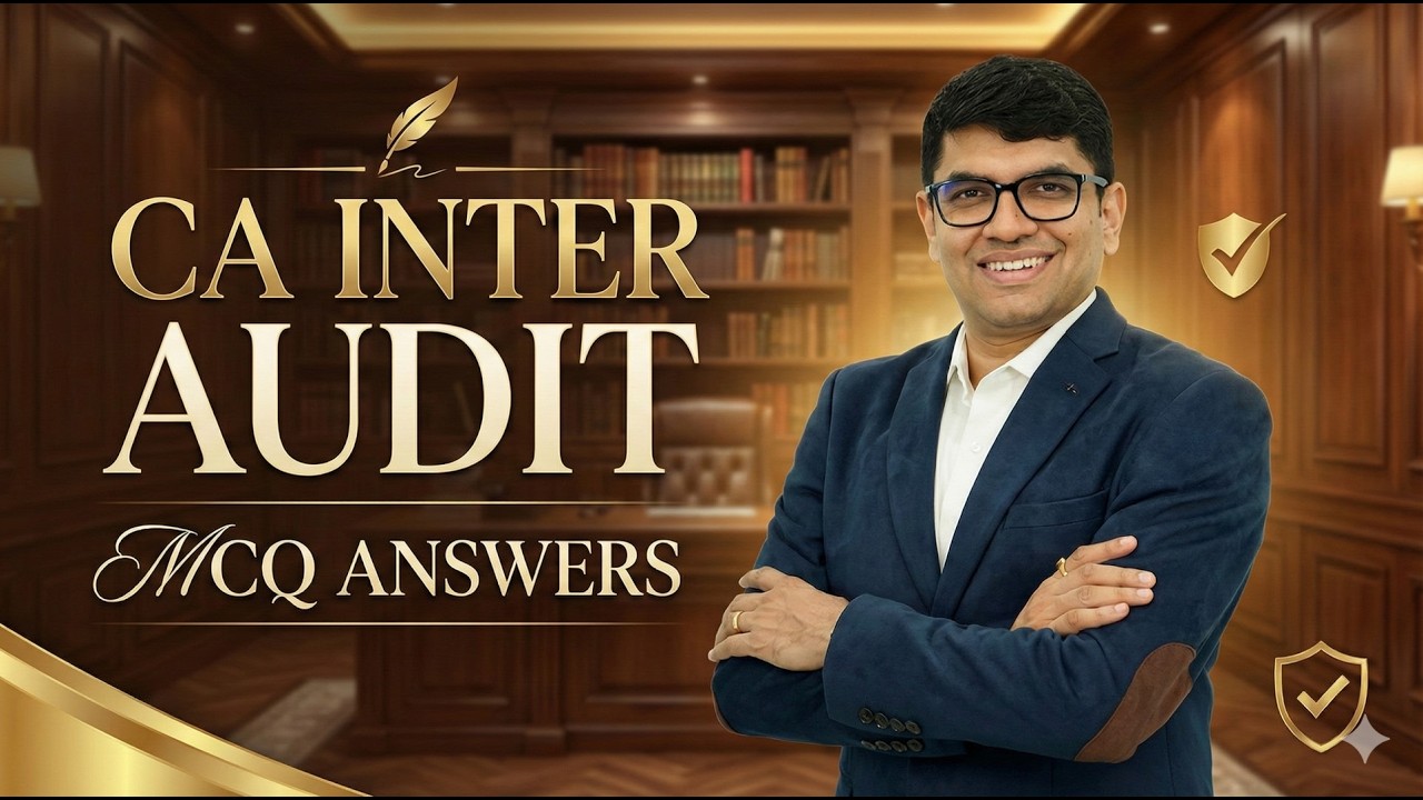 CA Inter Audit MCQ Answers | Jan 2026 Exam | CA Ravi Taori - YouTube