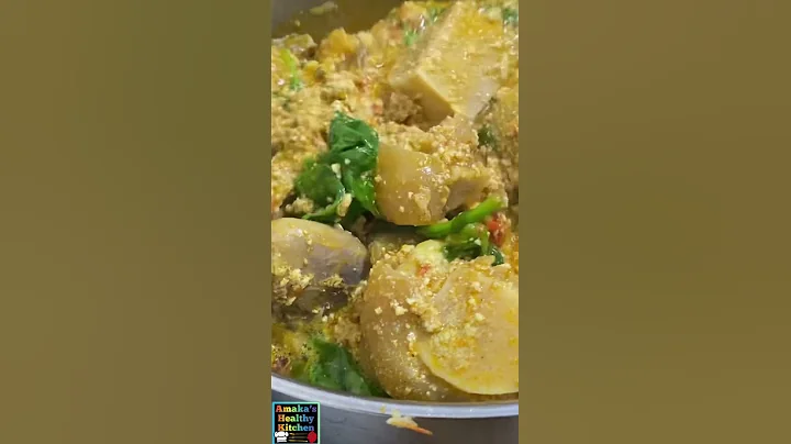 EGUSI SOUP WITH SPINACH | NIGERIAN/ BIAFRA EGUSI SOUP RECIPE #shorts