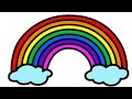 How to draw rainbow colour drawing painting  rainbow drawing easy drawings rainbow drawing cara