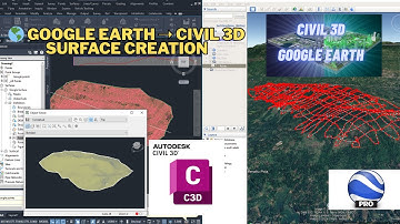 🌎 Google Earth ➝ Civil 3D: Surface Creation #civil3d  #googleearth  #cad  #tutorial  #survey #cadfx