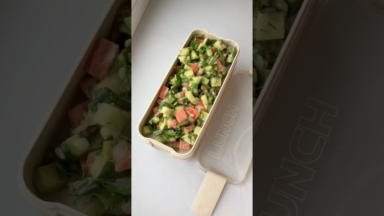 pack VEGAN lunch with me 🥗🥒 