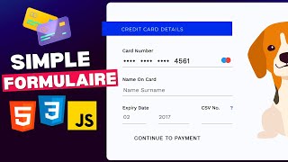 Formulaire de Paiement Avec Validation | Tutoriel HTML, CSS & JS