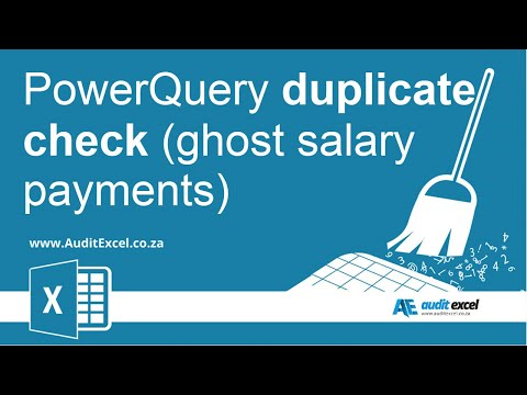 Show duplicate bank numbers in XL PowerQuery (ghost employee checks)