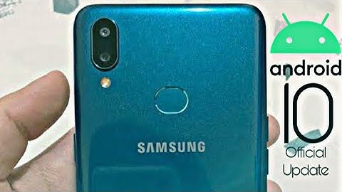 Samsung Galaxy A10s Official Android 10 Update