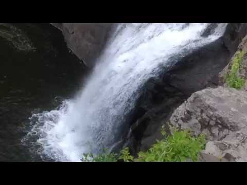 Waterfalls in the Catskills, remote High Falls in the NY Catskill Mountains