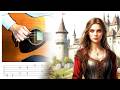 Whispers of Ages [Beautiful Medieval Melody] Guitar Lesson w/ Tabs!