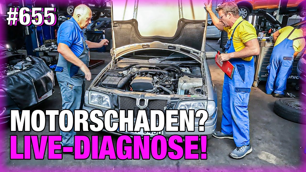 LIVE-DIAGNOSE! Motorschaden im Mercedes W202? 🤨 | Irrer Werkstatt-Pfusch - Bremsklötze geschweißt! 😳