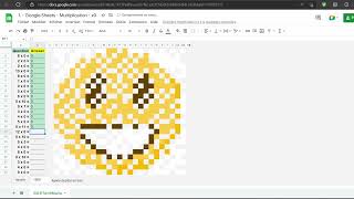 Google Sheets™ Pixel Art Reveal | Math Multiplication Set 2 | Emoji Inspired Theme screenshot 5
