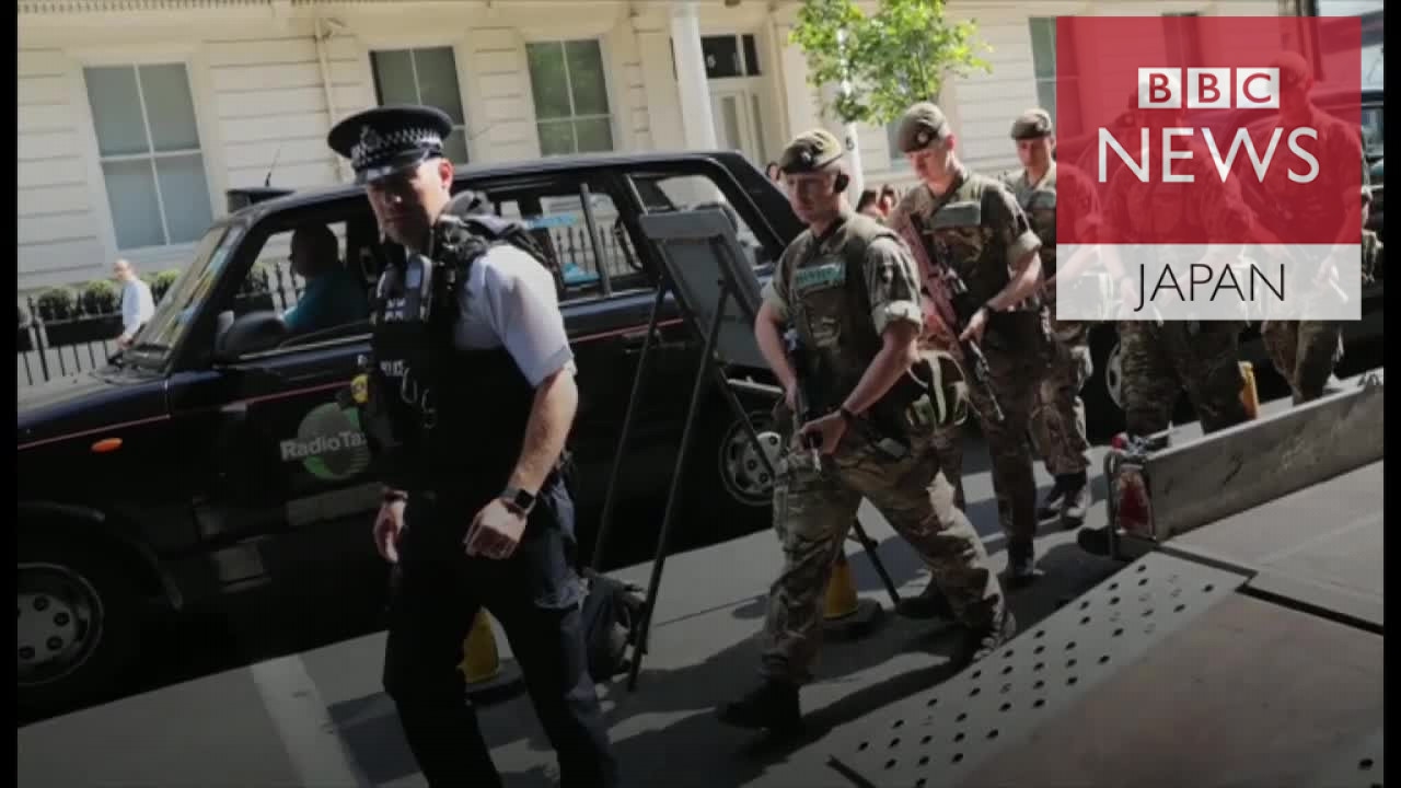 英国各地に陸軍配備　最高レベルの警戒 - YouTube