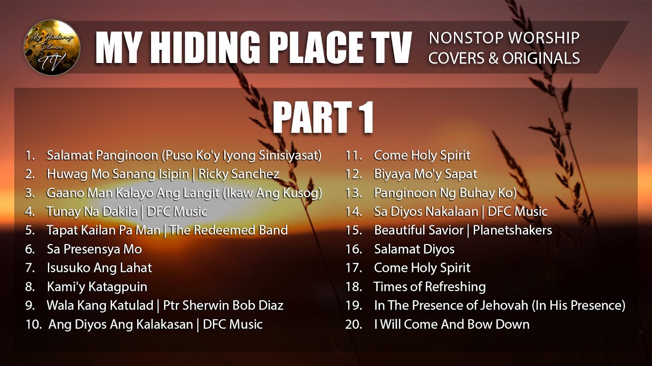 2 Hours Nonstop Worship Songs Compilation My Hiding Place TV Covers  Originals