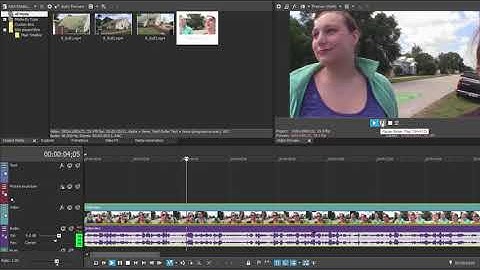 Creating a J-cut and L-cut in Vegas Movie Studio