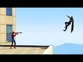GTA 5 Epic Ragdolls | Spiderman Jump/Stunts Fails