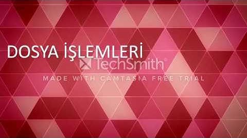 ANDROID STUDIO Dosya İşlemleri