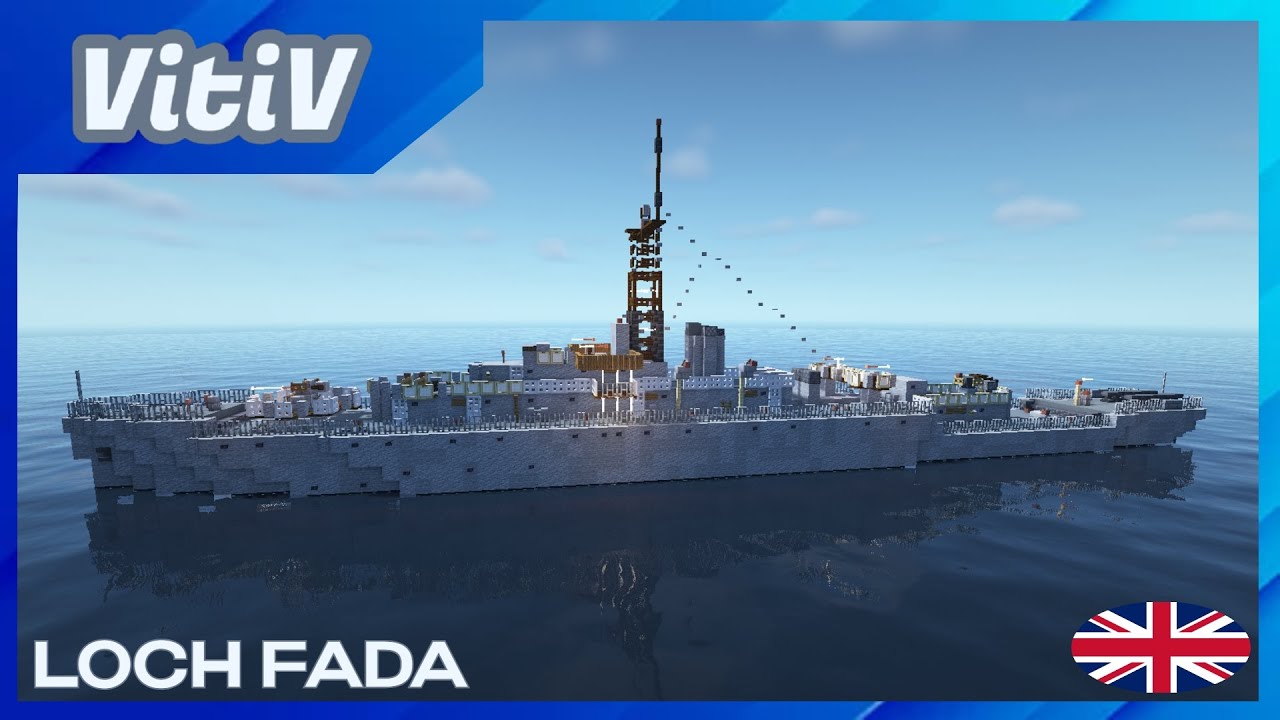 HMS Loch Fada (K390) - Loch-class Frigate - Minecraft