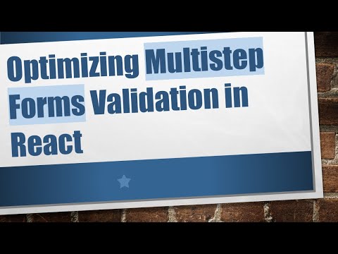 Optimizing Multistep Forms