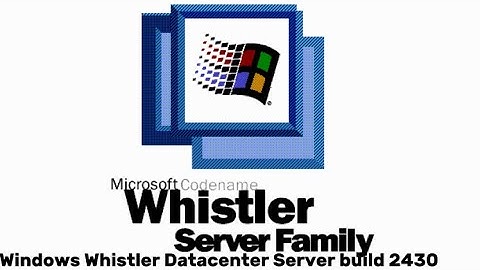 Windows Whistler Datacenter Server beta 2 build 2430
