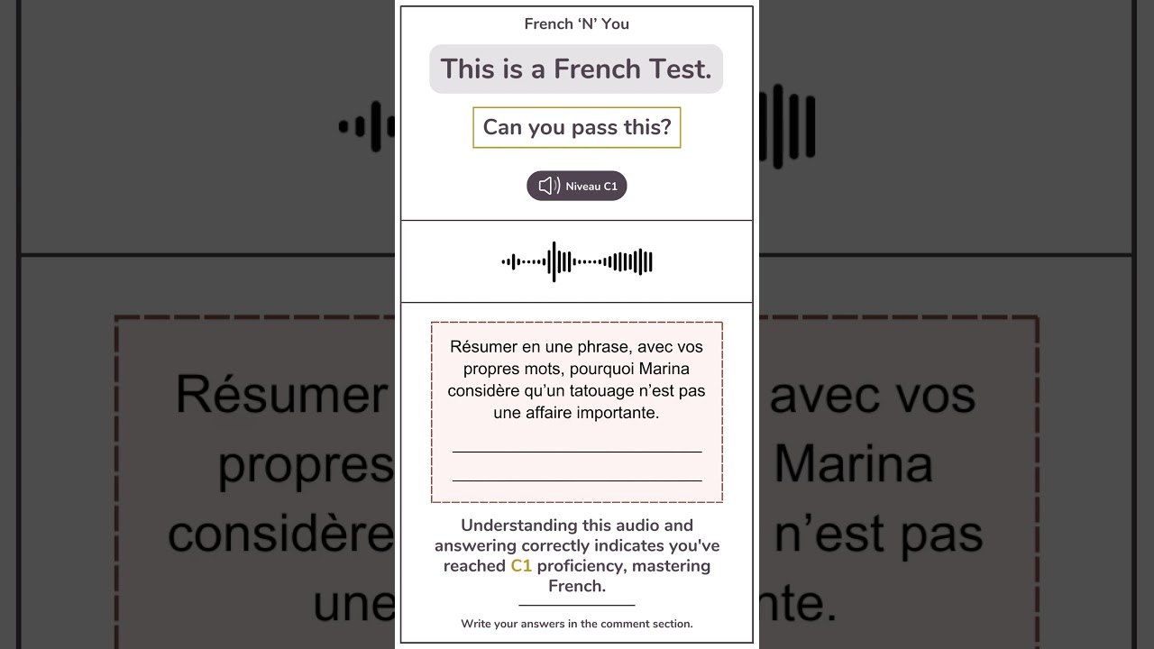 DALF C1 French Listening Test-3 #dalfc1 #frenchnyou #french #frenchlistening #practice