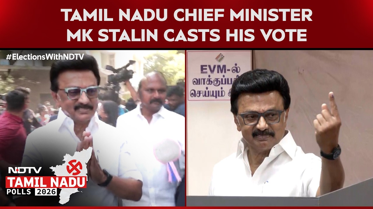 Tamil Nadu Elections | Tamil Nadu Chief Minister MK Stalin Casts His ...