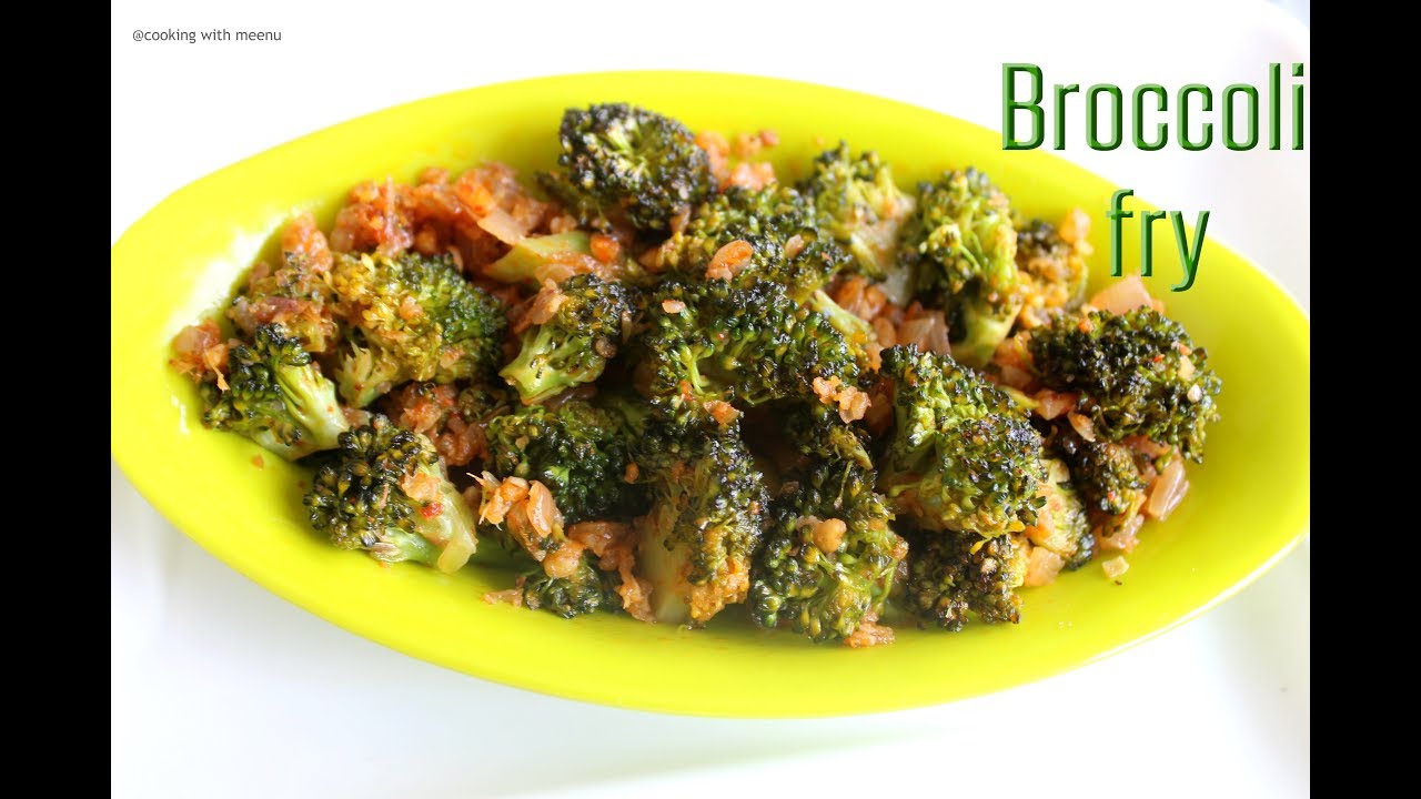 Broccoli Fry Quick & Healthy Recipe Indian Style YouTube
