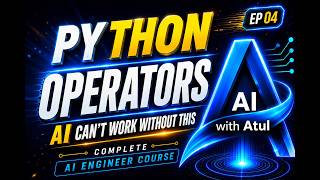 Python Operators in Hindi | Python Tutorial for Beginners | Complete AI Engineer Course | EP04