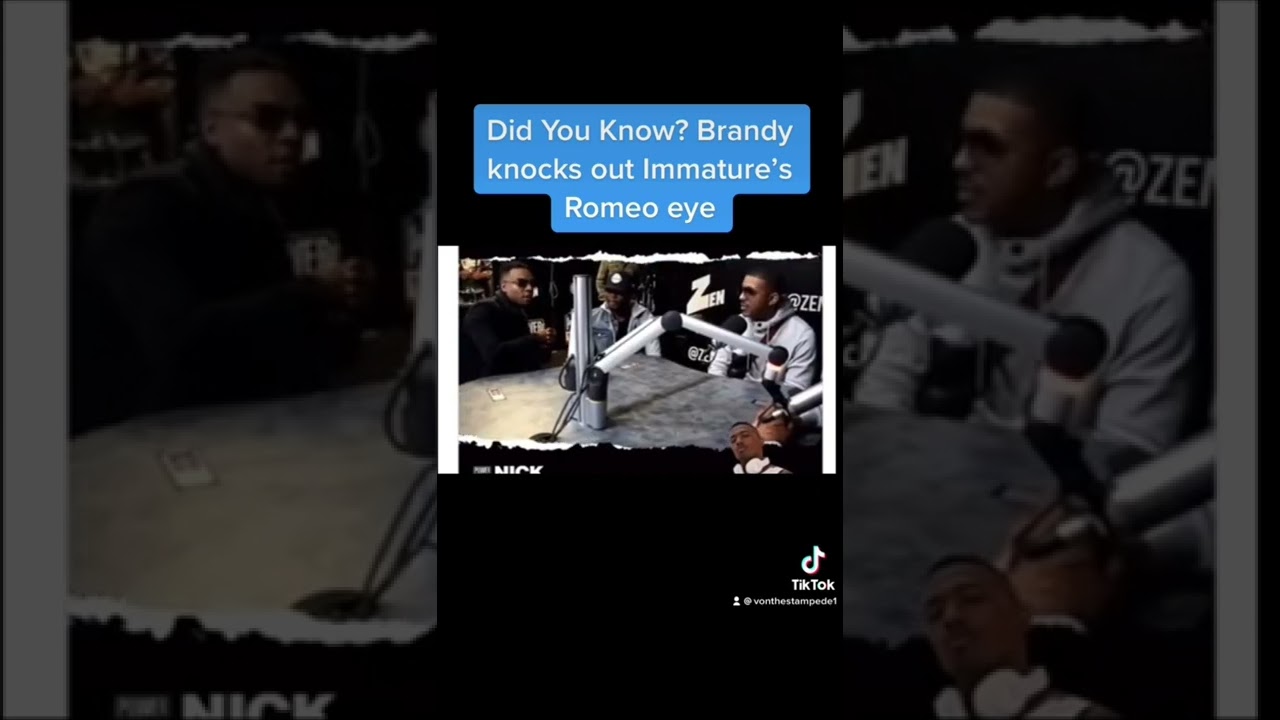 Did You Know? Brandy Knocks Out Immature’s Romeo’s Eye!? YouTube