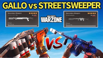 GALLO vs STREETSWEEPER - Which shotgun is BEST? In-Depth Stats and BEST Class Setup Guide Warzone