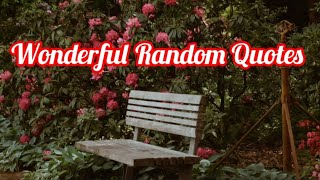 Wonderful Random Quotes