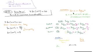 Math 40 840X: Final Exam Review #46, 47