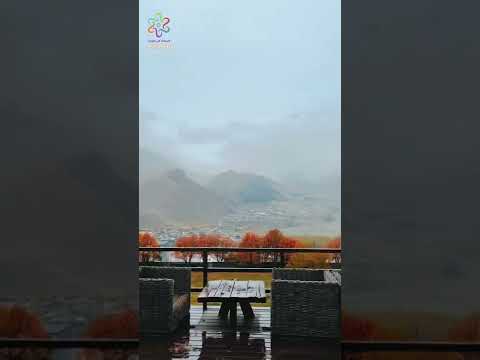اجواء الخريف في جبال اقوقاز جورجيا