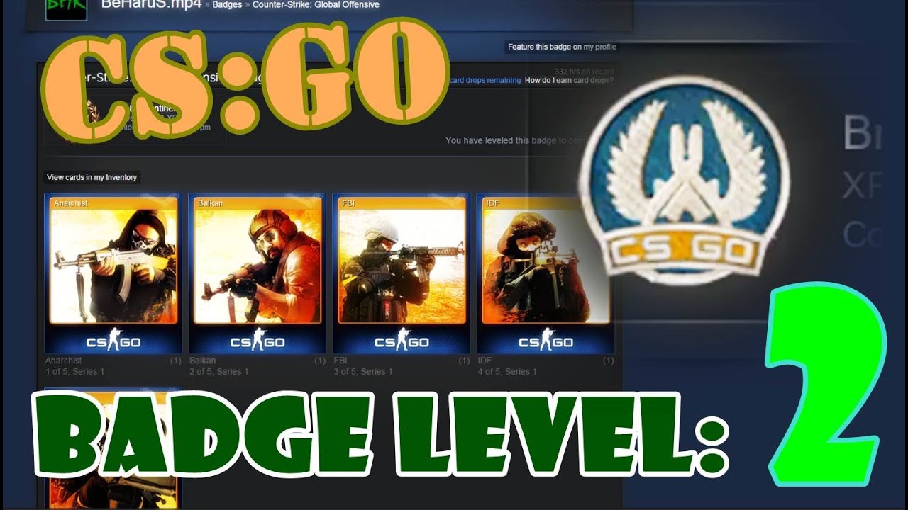 how to get cs go badges