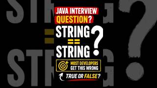 String intern() in Java | Most Developers Can’t Explain This #shorts #java