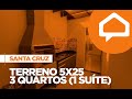 Casa em meio lote com 3 quartos (1 suíte) e área gourmet | Santa Cruz do Rio Pardo