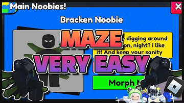 [🌆MAZE - EASY]👑Bracken Noobie👑Find The Noobies🎵 - 🎮ROBLOX [2025] #Yulyonroblox #funny #scary