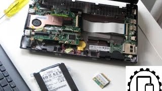 Asus eee pc  disassemble  Changing  Ram /Hard Drive