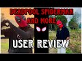 Cosplay Mask Review (Deadpool &amp; SpiderMan)Iron Man, Cap &amp; Spidey Figures | DC Inspired Shades Review