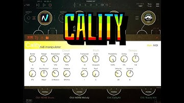 CALITY Midi Manipulator - AUv3 - Tutorial for the iPad