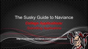 The Susky Guide To Naviance: College Applications - Submitting Applications