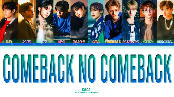 พูดไม่ฟัง (Comeback No Comeback) - DICE [Lyrics Thai/Rom/Eng]
