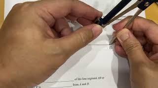 Worksheet 6.5 Construction of perpendicular bisector and angle bisector
