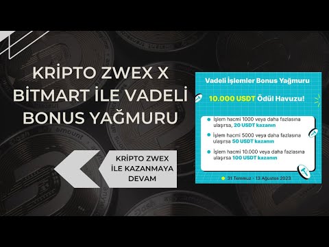 Bitmart x Kripto zWex İle 100$ Vadeli bonusu Kazan | AIRDROP'UN TEK ADRESİ