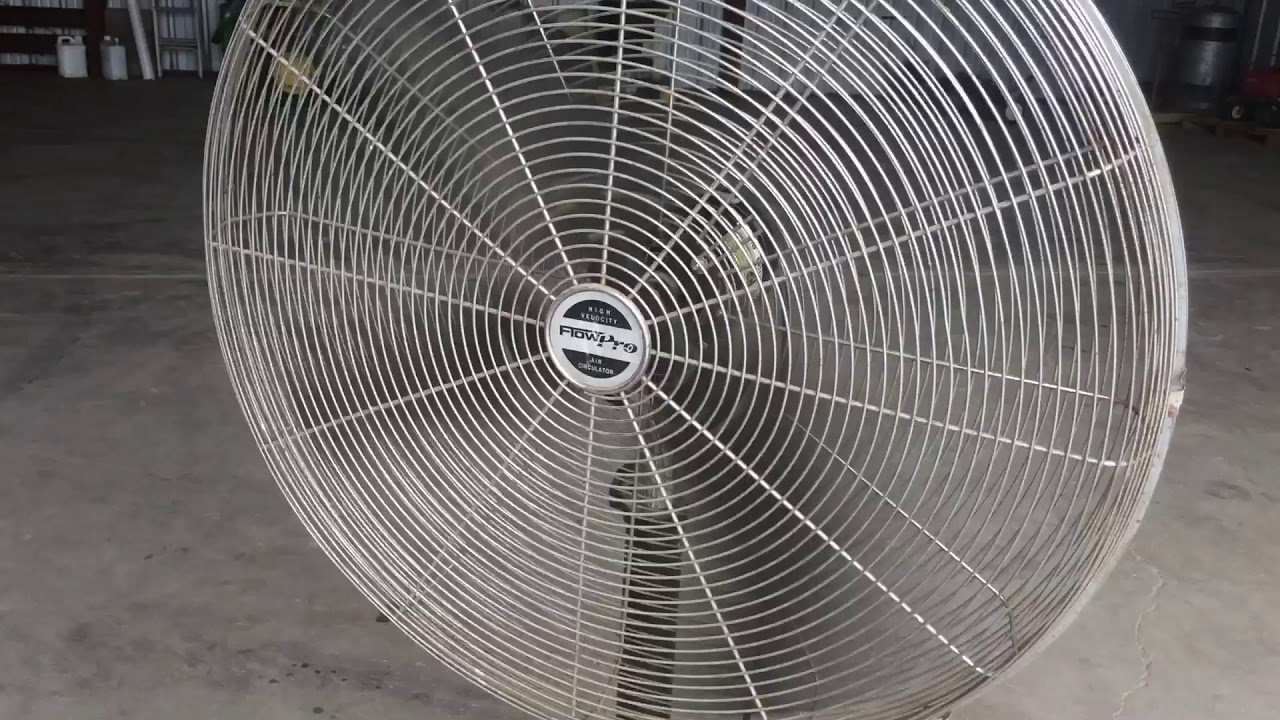 Shop Equipment Flow Pro High Velocity Shop Fan 1/3 Hp Electric Motor 3 Speed Fan