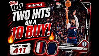 💥 LOW PRINT RUN MONSTER?! 2 Hits in 10 | Topps Now NBA Garland PR 411