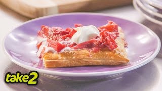 Easy Rhubarb Tart Recipe with Yoghurt - Woolworths Take 2