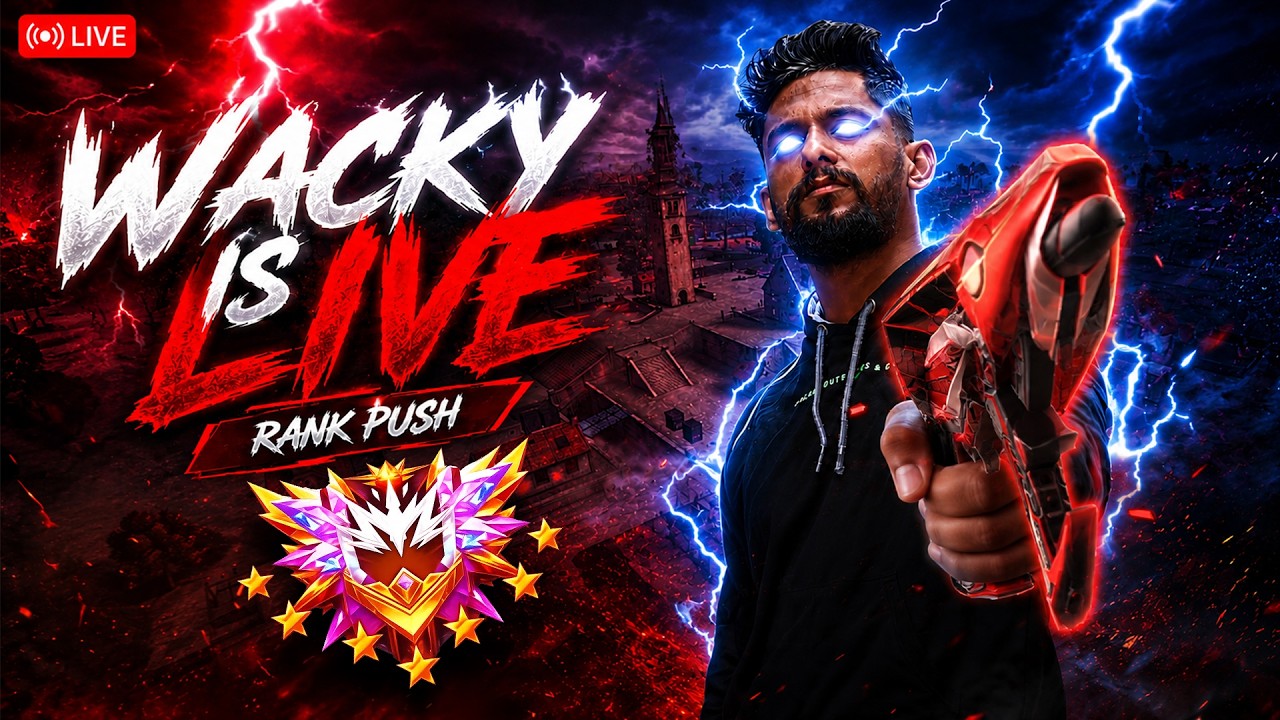Wacky is live | free fire rank push | ff live tamil #fftamil #freefiretamil