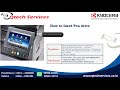 Kyocera TA3212i Scan to USB Pen Drive Procedure well explained in Tamil by Qtech Services