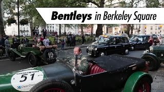 Shutting down Berkeley Square with 19 classic Bentleys!