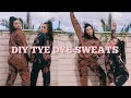 DIY BLEACH TIE DYE SWEATSUITS (under $15)